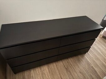 Komoda MALM ikea, noční stolky, police