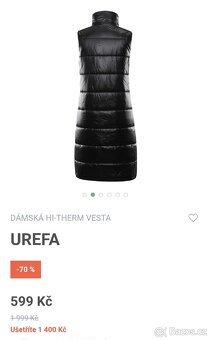 Alpine pro vesta dlouhá teplá xxl