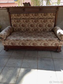 Starožitná pohovka sofa ,2 zámecká křesla