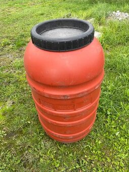 Plastový sud 220 L s víkem, potravinářské