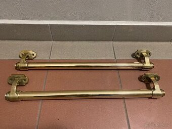 Robustni Dverni Madlo Z Masivni Mosazi x2