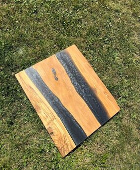 Stolová deska - oliva a epoxyd