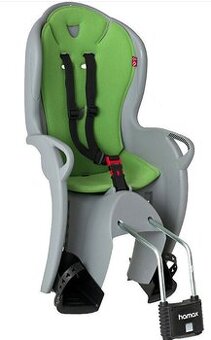 HAMAX Cyklosedacka Kiss šedá/zelená