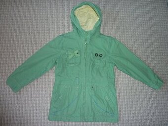 Dívčí zelená parka, vel.122