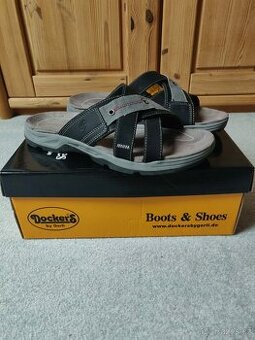Pánské pantofle Dockers by Gerli – vel. 43 – černé – TOPstav