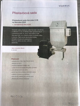 Viadrus U 26 + přestavba Hercules U 26, 4čl./cena vč.kotle/