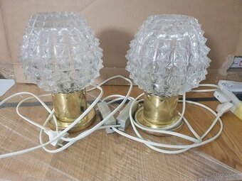 Retro lampička Kamenický Šenov 2ks