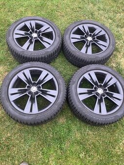 Prodám zánovní sadu ALU zimních kol 225/50 R18 99H XL černá