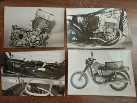 Fabrické foto jawa motocykl kniha obrázek automobil veterán