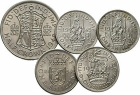 staré mince Británie...
