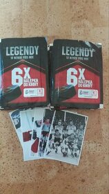 Hokejové kartičky,samolepky, balíčky. Legendy - 1