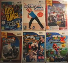 Nintendo Wii nové hry ve folii