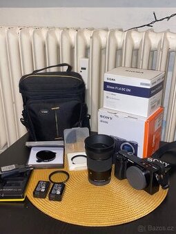 Sony Alpha A6100 + Sigma 30mm f1.4 + příslušenství