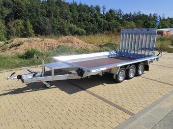 Vlek na minibagr, 395x180cm, 3500kg - 3x1350kg, rampa