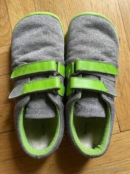 Barefoot dětské tenisky Beda - Lime soft zelené - EU35