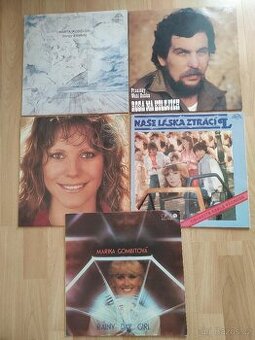 LP desky konvolut - Kubišová, Filipová, Gombitová atd.-5 ks