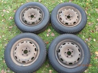 4xObutá zimní sada na ŠKODA FABIA 1 165/70 R14 2x7,8 2x7,2