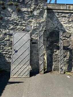 Celokovové dveře včetně rámu z centra Prahy