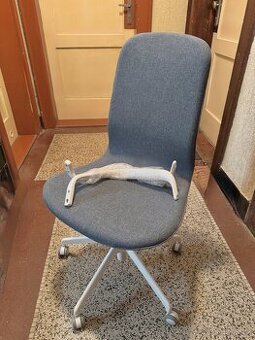 Kancelářská židle LANGFJÄLL IKEA šedomodrá / office chair
