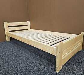 Prodám nové masiv postele s roštem 80x200