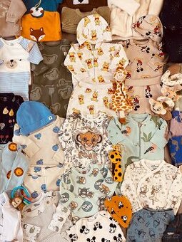 Balík oblečení na miminko 0-6 měsíců