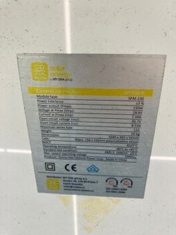 Solarni  elektricke panely 230W 40 ks