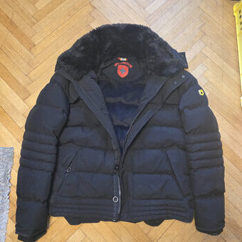 WELLENSTEYN prošívaná bunda s kapucí, kožešinou