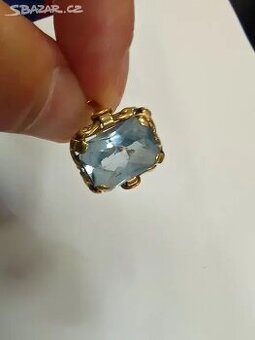 Zlaty Art Deco Prsten