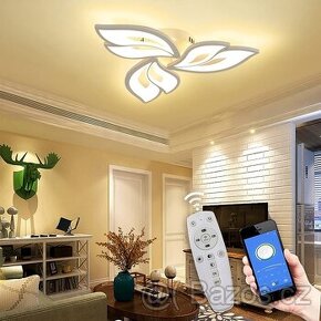 Nové LED stropní svítidlo stmívatelné - 3 listy