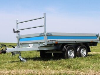 Sklopný přívěs, 305x155x30 cm, 2000 kg, elektrické sklápění