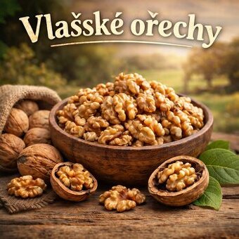 domácí loupané vlašské ořechy