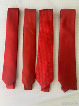 Kravata, odstíny červené