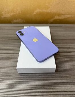 Apple iPhone 12 128GB fialová, TOP stav, baterie 100%
