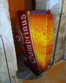 Reklamní cedule Gambrinus svítící