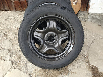 Plechové disky+zimní pneu+poklice Dacia Sandero II,6Jx16 R16