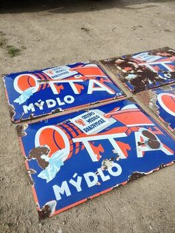 Staré smaltované cedule