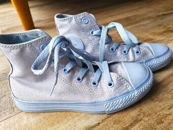 Converse dívčí tenisky světlemodro-stříbrné vel.30