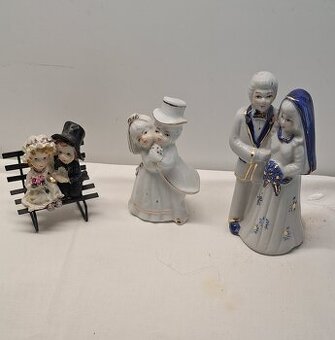 Svatební figurky na sváteční výzdobu
