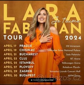 Prodám dva lístky na Lara Fabian 17.4 .2024