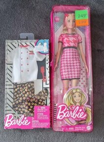 NOVÁ barbie a obleček + velká  panenka  ZDARMA
