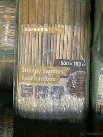 Štípaný bambus - zastínění na plot - 1