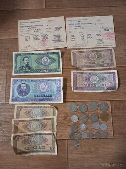 Staré Rumunské bankovky mince