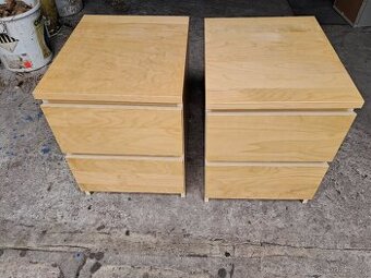 Ikea komoda noční stolek Malm bříza