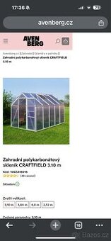 Prodám skleník craftfield - 1