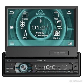 SCT 9412DBMR Autorádio s Bluetooth, DAB+ a 7" displejem