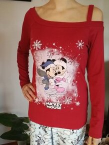 Nové - Vánoce Mickey Tričko - 1