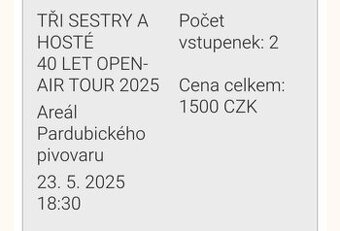 Tři Sestry - vstupenky