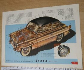 Škoda 440 Spartak, ŠKODA 445, 450, PĚKNÝ originál A4