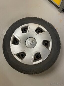 plechová kola s disky + zimní gumy, 185/60 r15