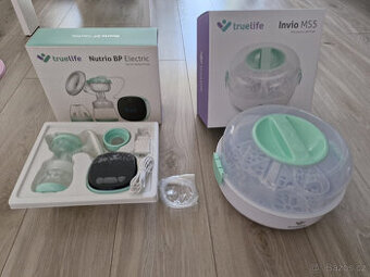 Odsávačka mléka , sterilizátor lahví TrueLife
